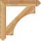 Ekena Millwork Westlake Arts & Crafts Rough Sawn Bracket, Western Red Cedar, 4"W x 28"D x 28"H BKT04X28X28WTL03RWR - alternate 3